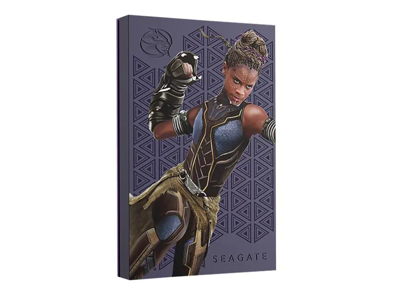 Seagate STLX2000402 - Shuri Special Edition - Festplatte - 2 TB - extern (tragbar) - USB 3.1 Gen 1 - mit 3 Jahre Seagate Rescue Datenwiederherstellung