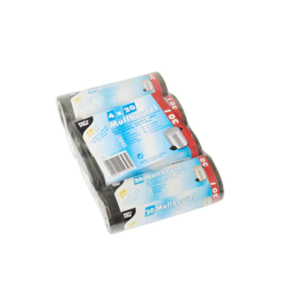 PAPSTAR Müllbeutel 12397 60x50cm 30l LDPE grau 4x20 St./Pack. PAPSTAR Müllbeutel 12397 60x50cm 30l LDPE grau 4x20 St./Pack.