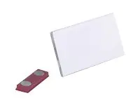 DURABLE Namensschild 811619 75x40mm Hartfolie tr 25 St./Pack.