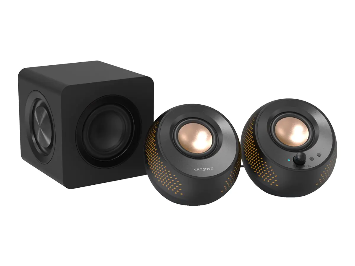 Creative Labs Creative Pebble X Plus - Lautsprechersystem - für PC - 2.1-Kanal - kabellos