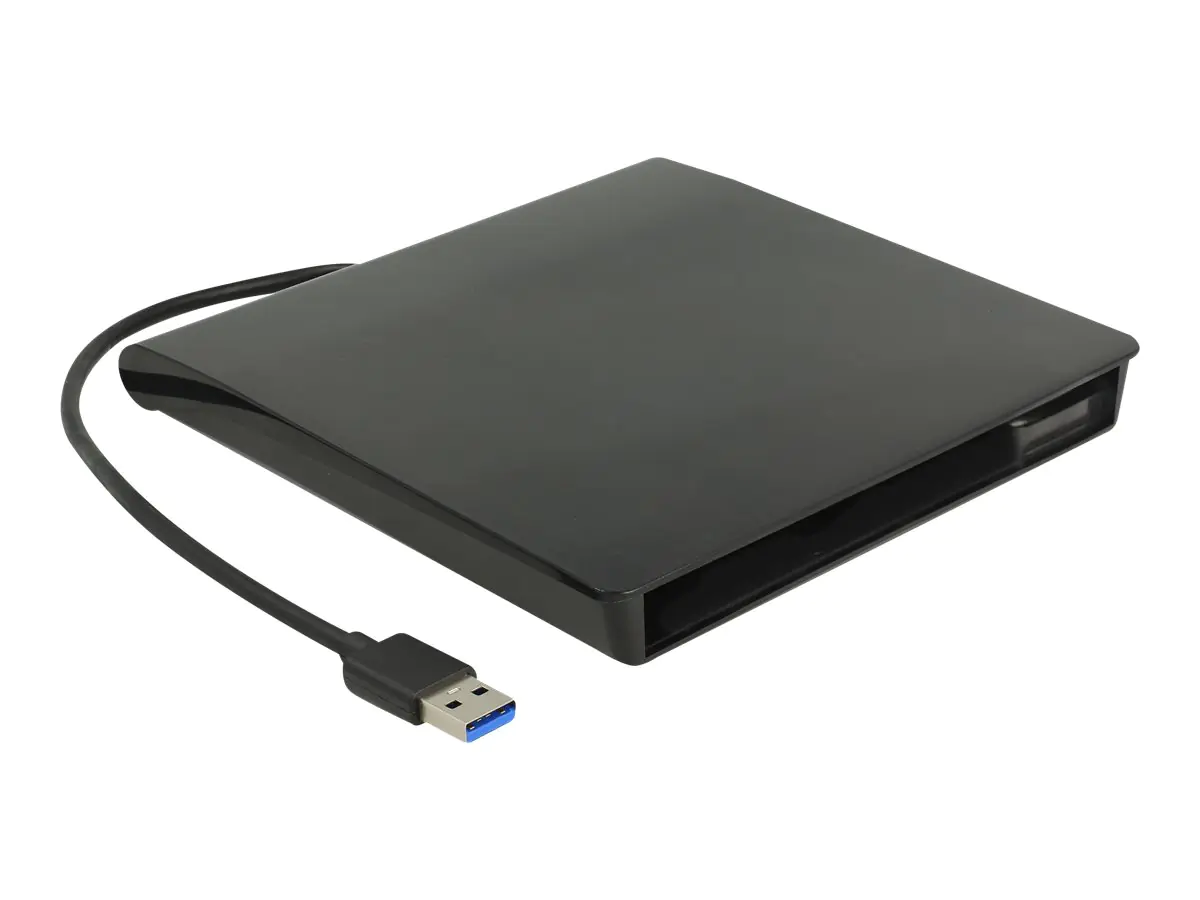 Delock 5.25" External Enclosure Slim SATA > USB 3.0 - Speichergehäuse - SATA - USB 3.2 (Gen 1) 42636