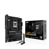 ASUS TUF GAMING X670E-PLUS WIFI - Motherboard - ATX - Socket AM5 - AMD X670E Chipsatz - USB-C 3.2 Gen2, USB-C Gen 2x2, USB 3.2 Gen 1, USB 3.2 Gen 2 - 2.5 Gigabit LAN, Wi-Fi 6, Bluetooth - Onboard-Grafik (CPU erforderlich) - HD Audio (8-Kanal)