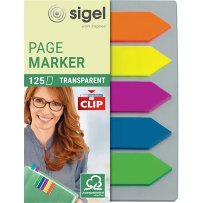 SIGEL Haftmarker Film HN611 52x82mm farbig sortiert 5 St./Pack. SIGEL Haftmarker Film HN611 52x82mm farbig sortiert 5 St./Pack.
