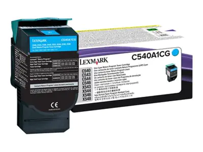 Lexmark - Cyan - Original - Tonerpatrone LCCP, LRP - für Lexmark C540, C543, C544, C546, X543, X544, X546, X548