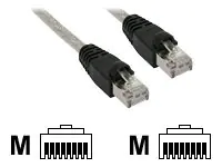 InLine - Patch-Kabel - RJ-45 (M) zu RJ-45 (M) - 1 m - SFTP - CAT 5e - geformt - durchsichtig