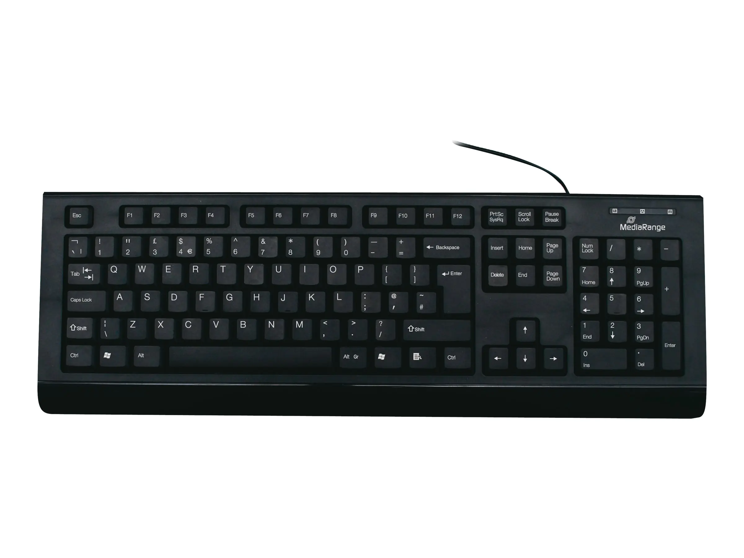 MediaRange MROS101 - Tastatur - USB - QWERTY - GB - Schwarz MediaRange MROS101 - Tastatur - USB - QWERTY - GB - Schwarz