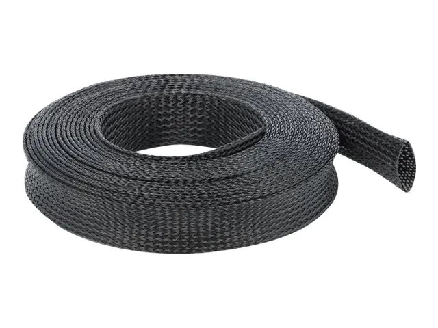 Delock Braided Sleeving - Expandierbare geflochtene Ummantelung - 5 m - Schwarz
