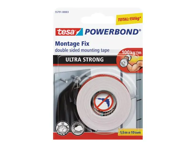 tesa Montageklebeband Powerbond Ultra Strong 55791-00001 19mmx1,5m