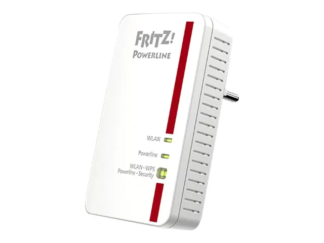 AVM FRITZ!Powerline 1240E - WLAN Set - Bridge - GigE, HomePlug AV (HPAV) 2.0, IEEE 1901 - 802.11b/g/n - 2,4 GHz - an Wandsteckdose anschließbar (Packung mit 2)