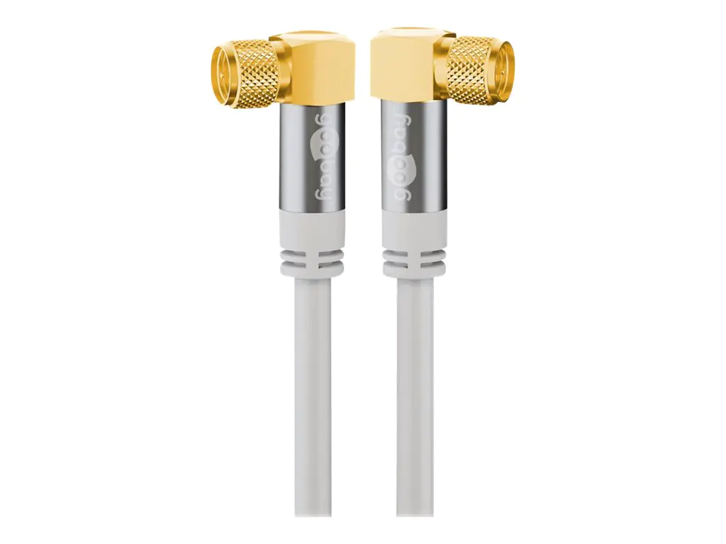 Wentronic goobay - Antennenkabel - F-Stecker männlich gewinkelt zu F-Stecker männlich gewinkelt