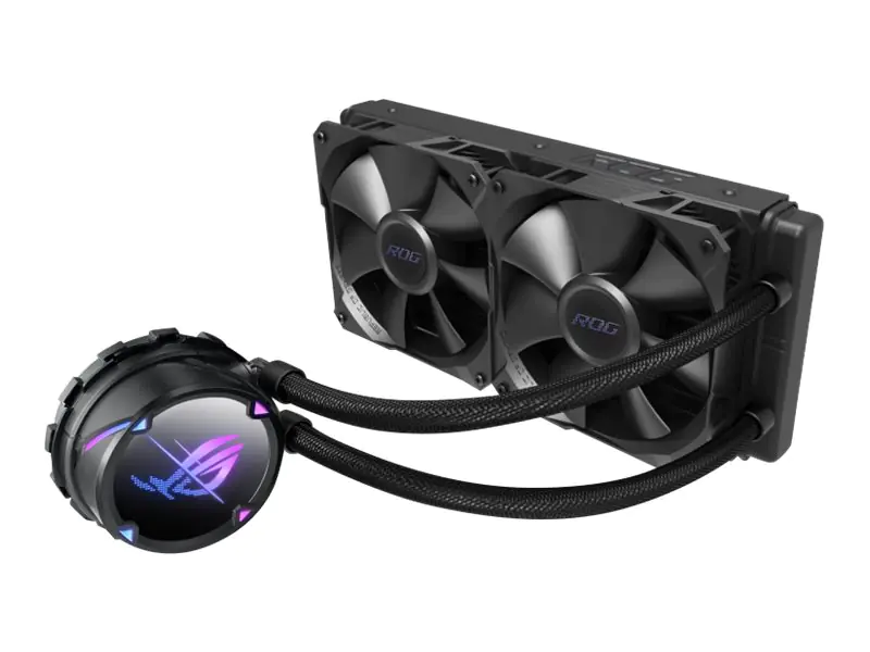 ASUS ROG STRIX LC II 240 - Prozessor-Flüssigkeitskühlsystem - Kühlergröße: 240 mm - (für: AM4, TR4, LGA1200, LGA1700, AM5, LGA115x Socket) - Kupfer - 120 mm