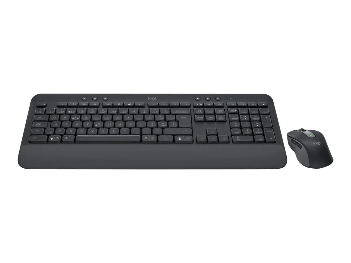 Logitech Signature MK650 Combo for Business - Tastatur-und-Maus-Set - kabellos - Bluetooth LE - QWERTZ - Schweiz - Graphite