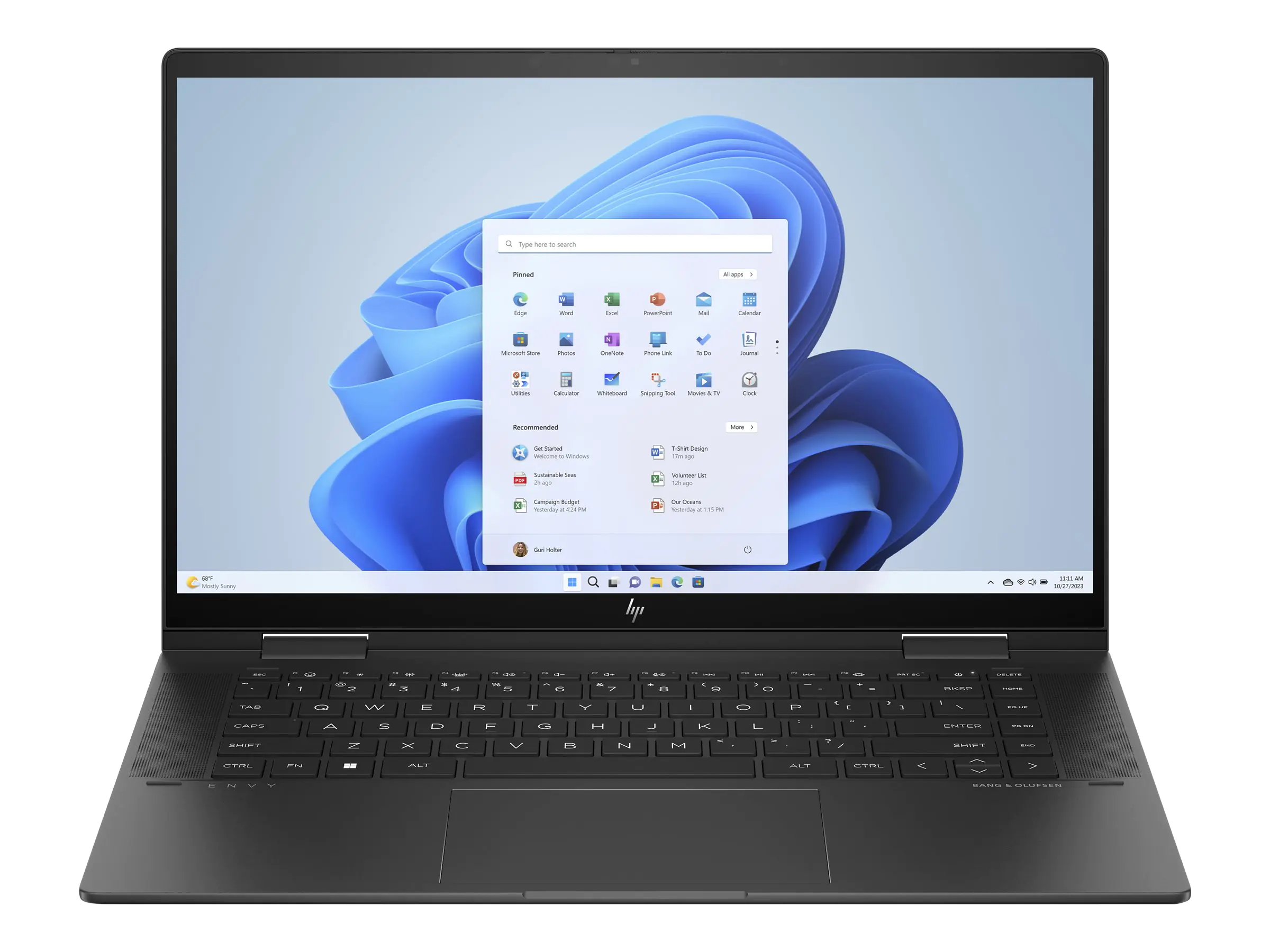 HP ENVY x360 Laptop 15-fh0055ng - Flip-Design - AMD Ryzen 5 7530U / 2 GHz - Win 11 Home - Radeon Graphics - 16 GB RAM - 512 GB SSD NVMe - 39.6 cm (15.6") IPS Touchscreen 1920 x 1080 (Full HD) - Wi-Fi 6E, Bluetooth - Nightfall Black Aluminium - kbd: Deutsc