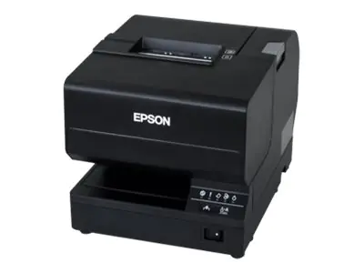 Epson TM J7200 - Belegdrucker - Tintenstrahl - Roll (8,3 cm), 230 x 297 mm - bis zu 98 mm/Sek. - USB 2.0, LAN - Cutter - Schwarz