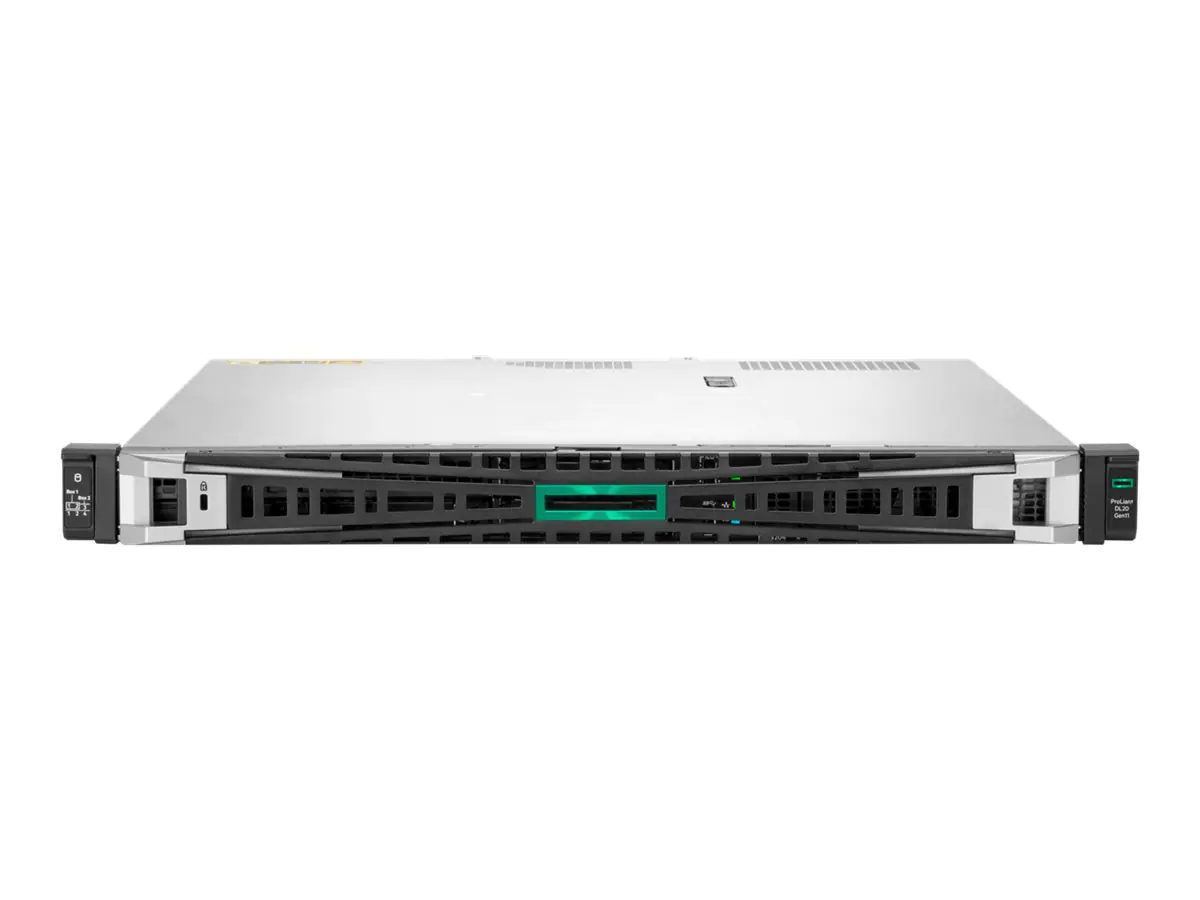 HPE ProLiant DL20 Gen11 Entry - Server - Rack-Montage - 1U - 1-Weg - 1 x Xeon E-2414 / 2.6 GHz - RAM 16 GB - SATA - nicht Hot-Swap-fähig 8.9 cm (3.5") Schacht/Schächte - keine HDD - Matrox G200 - 1GbE - kein Betriebssystem - Monitor: keiner