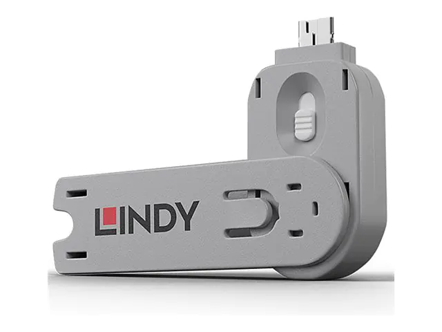 Lindy USB Type A Port Blocker Key - USB-Portblocker - weiß
