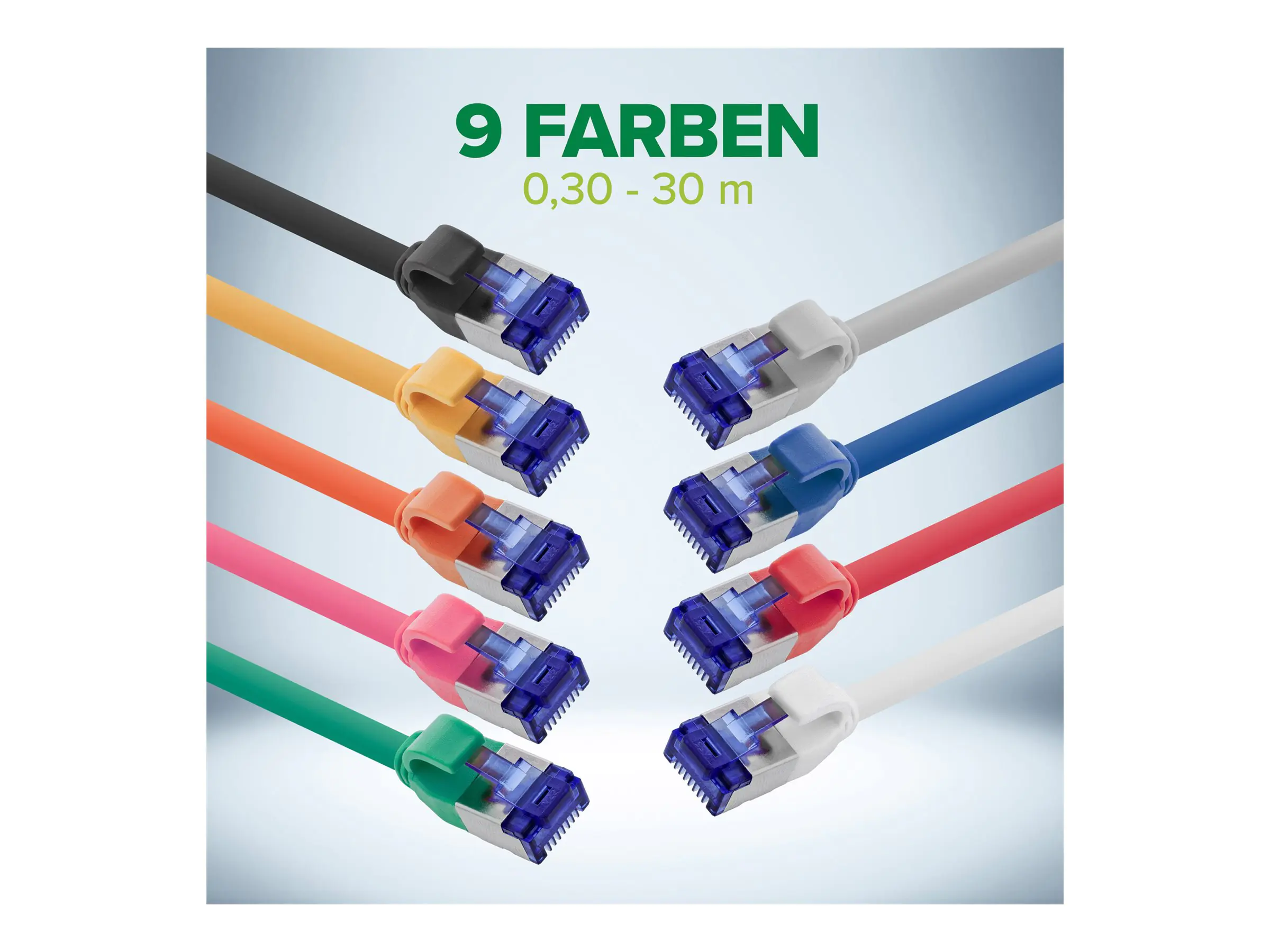 InLine Patchkabel Slim - Cat.6A - S/FTP - TPE (LSZH) flexibel - PoE - grau - 30m