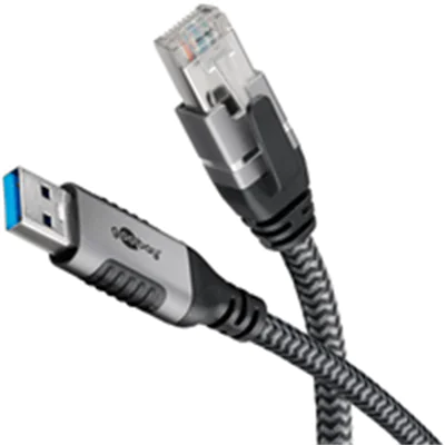 Goobay Ethernet-Kabel USB-A auf RJ45 3 m - verbindet Router Modem oder Netzwerk-Switch Goobay Ethernet-Kabel USB-A auf RJ45 3 m - verbindet Router Modem oder Netzwerk-Switch