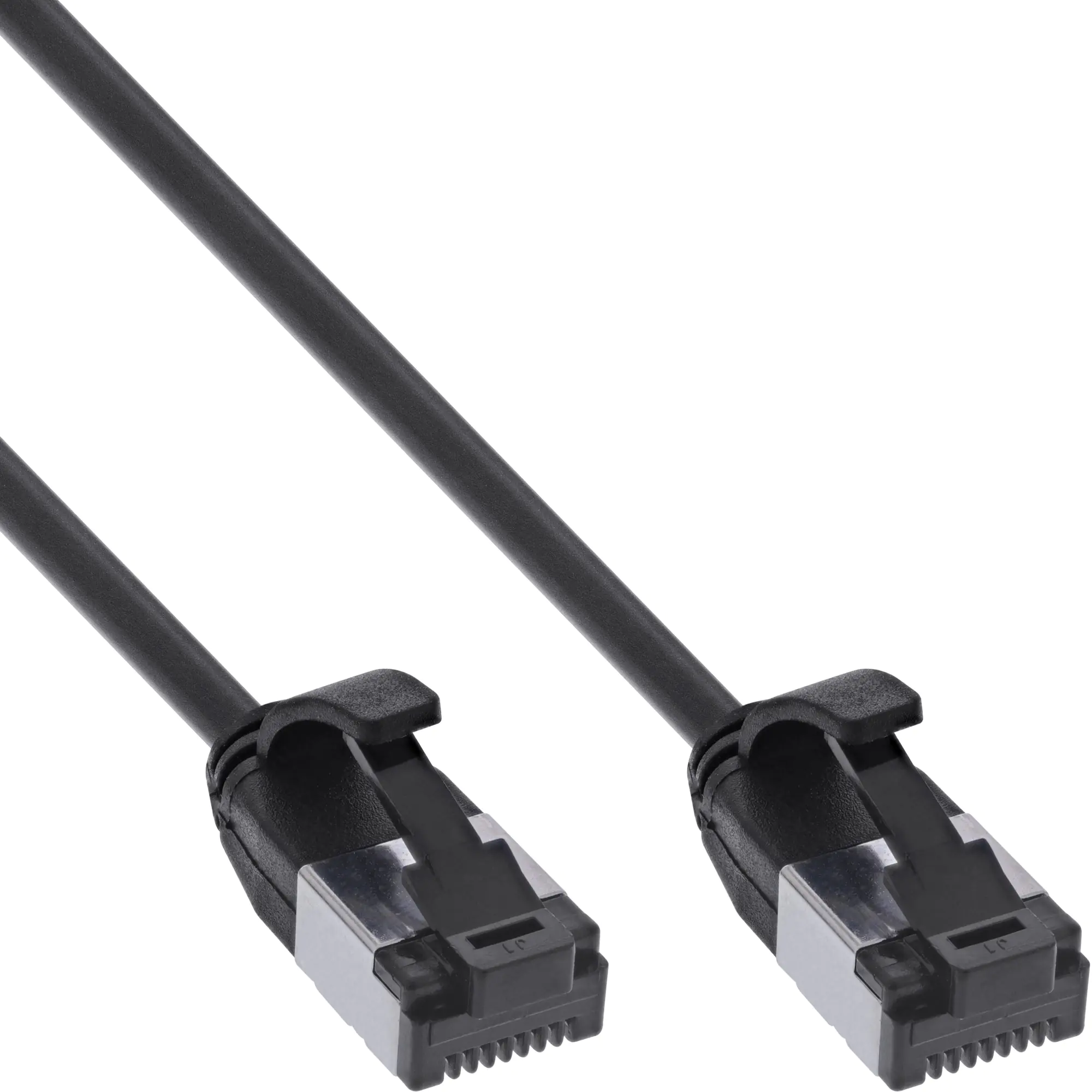 InLine Patchkabel slim - U/FTP - Cat.8.1 - TPE halogenfrei - schwarz - 3m 75303S