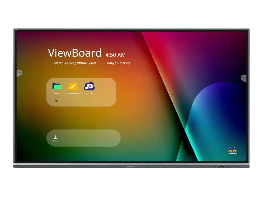 ViewSonic ViewBoard IFP8650-5F - 218 cm (86") Diagonalklasse 50-5F Series LCD-Display mit LED-Hintergrundbeleuchtung - interaktive Digital Signage - mit Touchscreen (Multi-Touch) / optionaler Slot-in-PC - 4K UHD (2160p) 3840 x 2160 - direkt beleuchtete LE