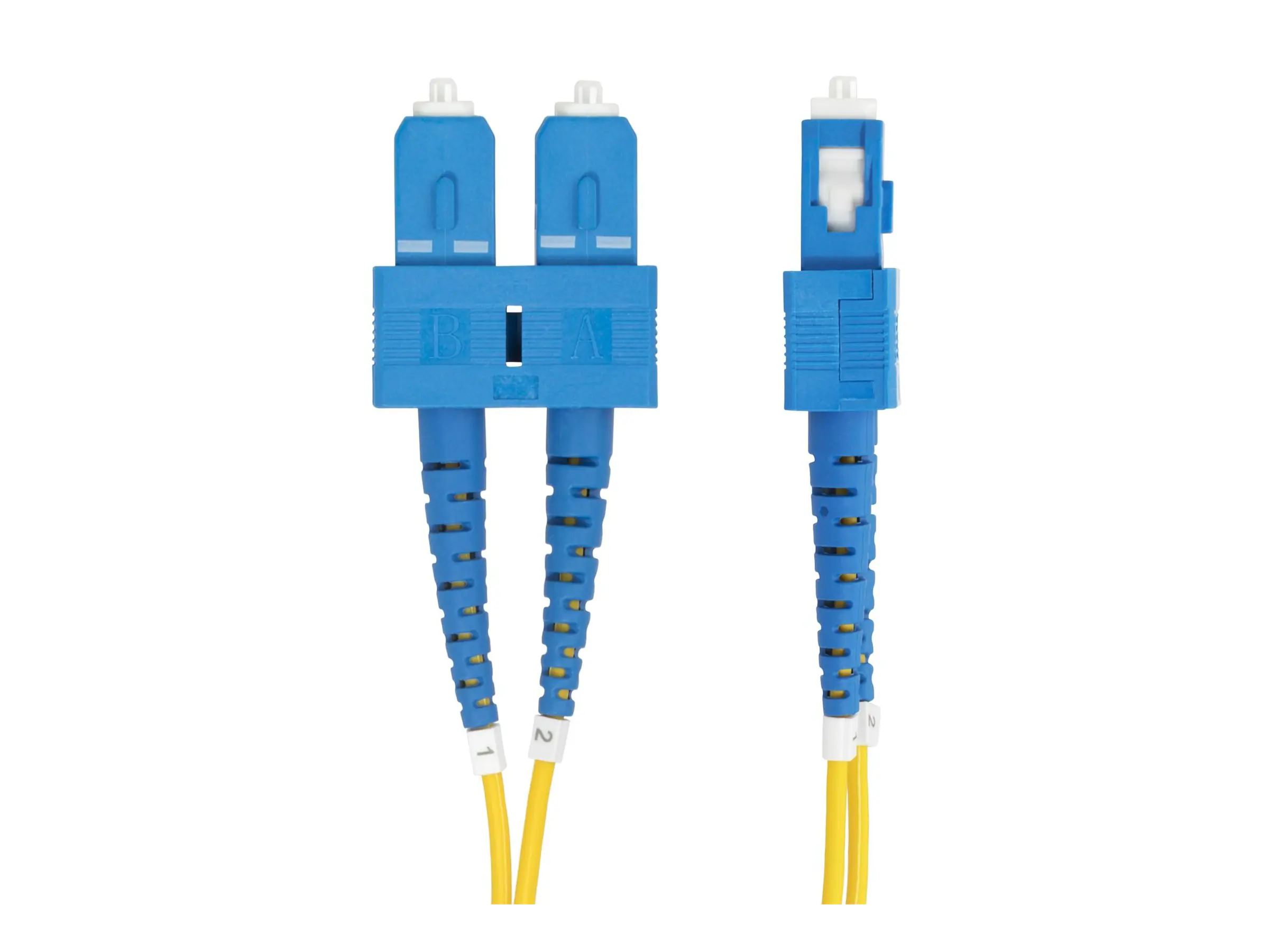 StarTech.com 10m (32.8ft) SC to SC (UPC) OS2 Single Mode Duplex Fiber Optic Cable, 9/125µm, Las