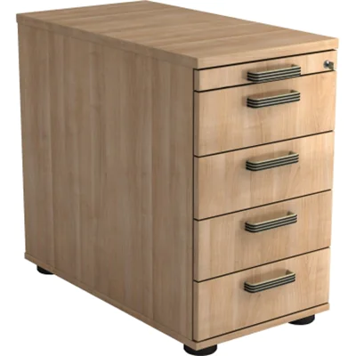 Hammerbacher Standcontainer Solid VSC50/N/N/SG nußbaum/nußbaum