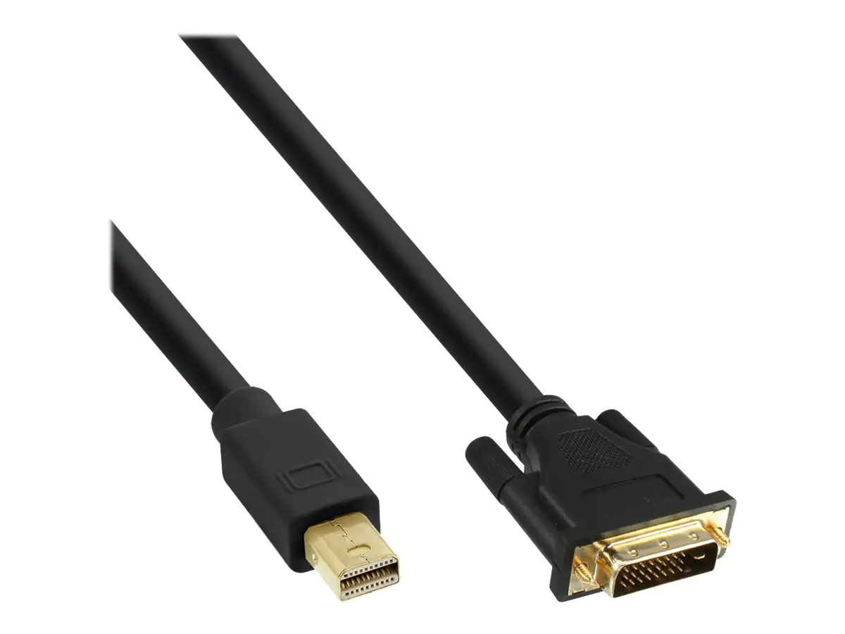 InLine - DisplayPort-Adapter - Mini DisplayPort (M) bis DVI-D (M) - 50 cm - Schwarz