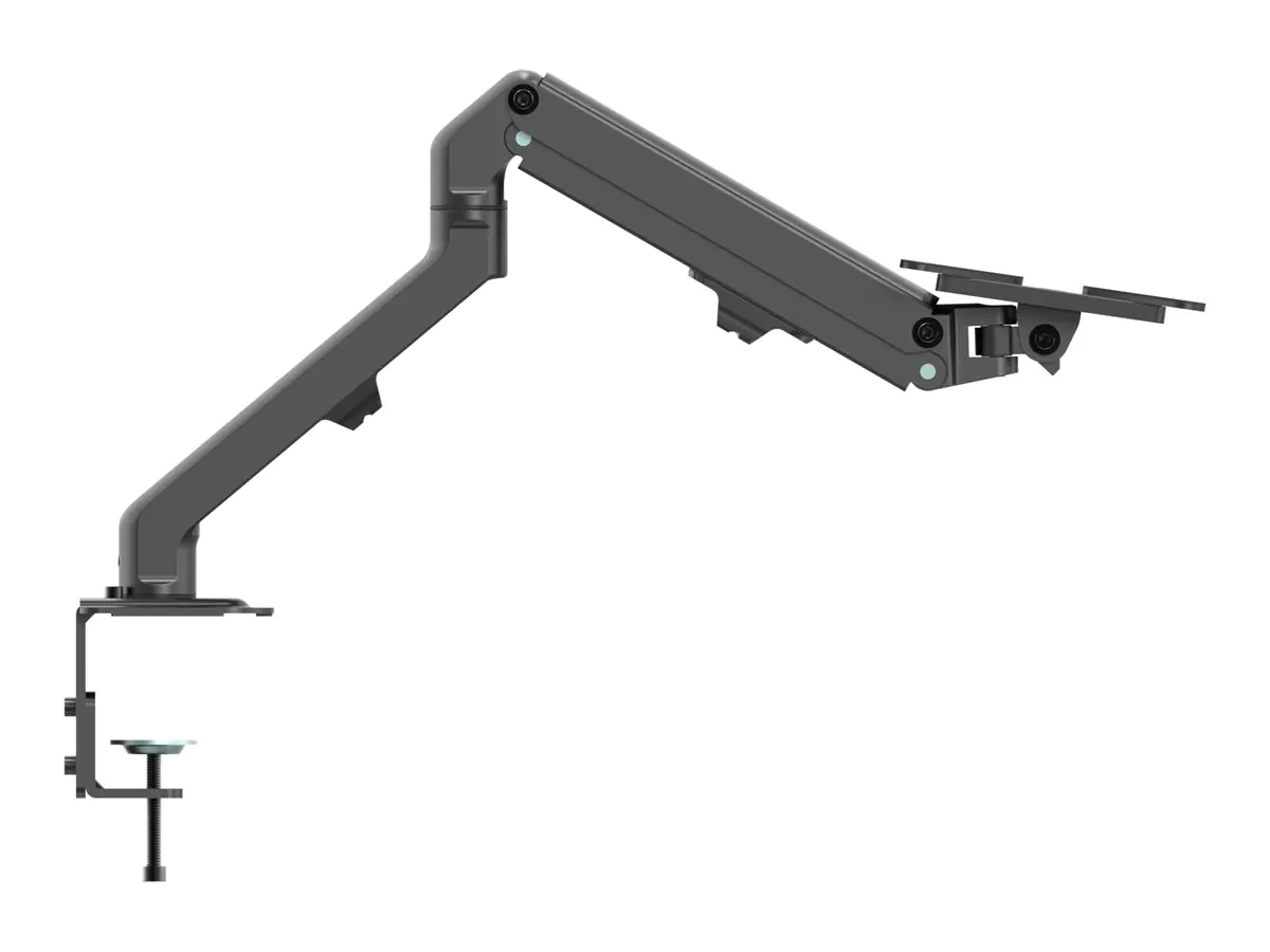 Vision VFM-DA/4 - Befestigungskit (VESA-Hülle, C-Klammer, Gelenkarm, VESA-Adapter) - Doppelgelenk - für LCD-Display / Notebook / Tablet - Aluminium, Stahl - mattschwarz - Bildschirmgröße: 25.4-68.6 cm (10"-27") - Tischmontage