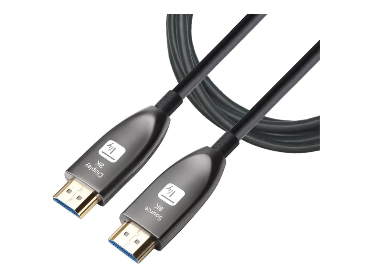 Techly Ultra High Speed - HDMI-Kabel mit Ethernet - HDMI männlich zu HDMI männlich - 20 m - doppelt