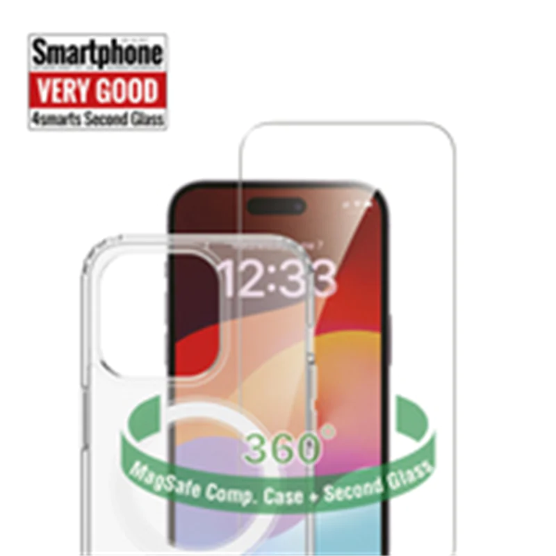 4smarts 360° Protection Set Backcover Apple iPhone 15 Pro Transparent Induktives Laden - (Schutz-)hülle 540604