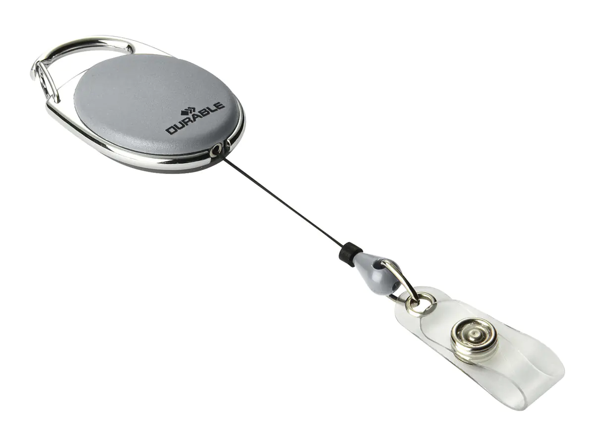 DURABLE Ausweishalter JoJo STYLE 832410 grau 10 St./Pack.