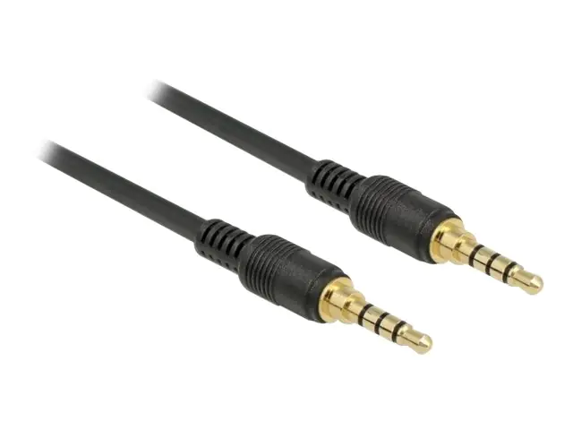 Delock Audiokabel - 4-poliger Mini-Stecker männlich zu 4-poliger Mini-Stecker männlich