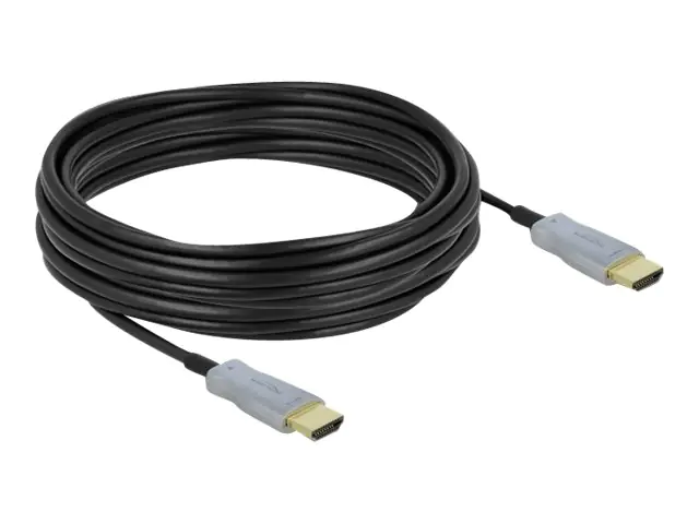 Delock - High Speed - HDMI-Kabel - HDMI männlich zu HDMI männlich - 10 m - Glasfaser - Schwarz - 4K Unterstützung, Active Optical Cable (AOC)
