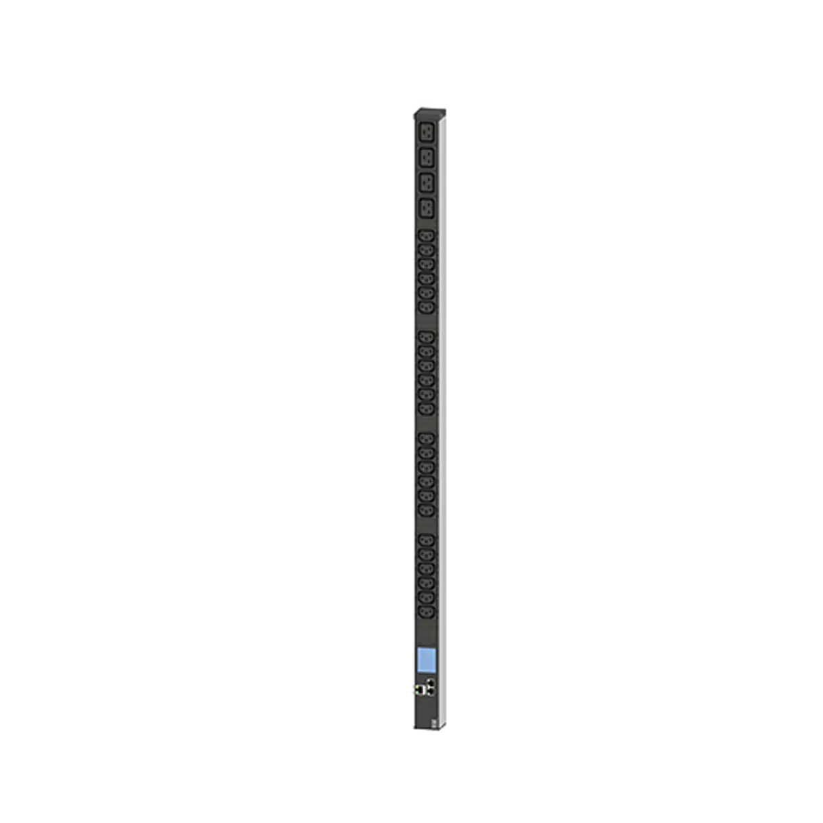 Bachmann BlueNet BN2000 PLC - Stromverteilungseinheit (Rack - einbaufähig) - Wechselstrom 230 V - Ethernet 10/100 - Ausgangsanschlüsse: 28 (4 x IEC 60320 C19, 24 x IEC 60320 C13) - 1U - 3 m Schnur