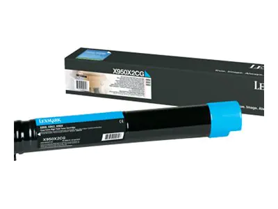 Lexmark - Besonders hohe Ergiebigkeit - Cyan - Original - Tonerpatrone LCCP - für Lexmark X950DE, X950dhe, X950dte, X952, X952DE, X952dhe, X952DTE, X954DE, X954DHE