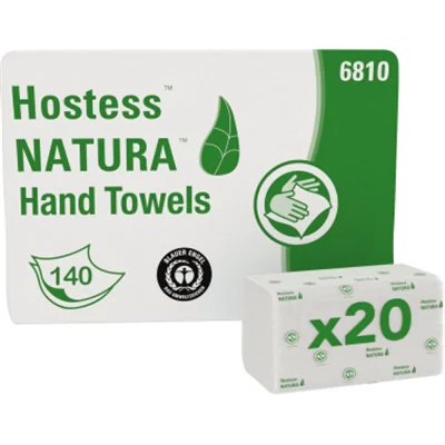HOSTESS Papierhandtuch NATURA 6810 2lg. C-Falz weiß 20x140Stück HOSTESS Papierhandtuch NATURA 6810 2lg. C-Falz weiß 20x140Stück