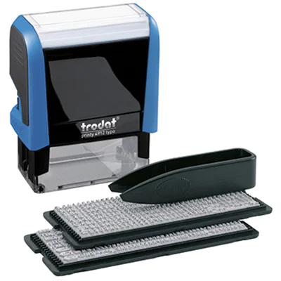 trodat Textstempel Typo Printy 43145 47x18mm schwarz/blau trodat Textstempel Typo Printy 43145 47x18mm schwarz/blau