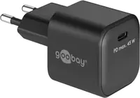 Goobay USB-C PD Schnellladegerät 45 W schwarz 65331