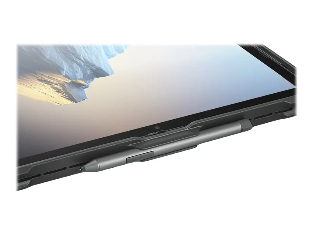 Lenovo ThinkPad - Hintere Abdeckung für Tablet - Thermoplastisches Polyurethan (TPU), Polycarbonat, Silikon - Schwarz - für ThinkPad X12 Detachable 20UV, 20UW