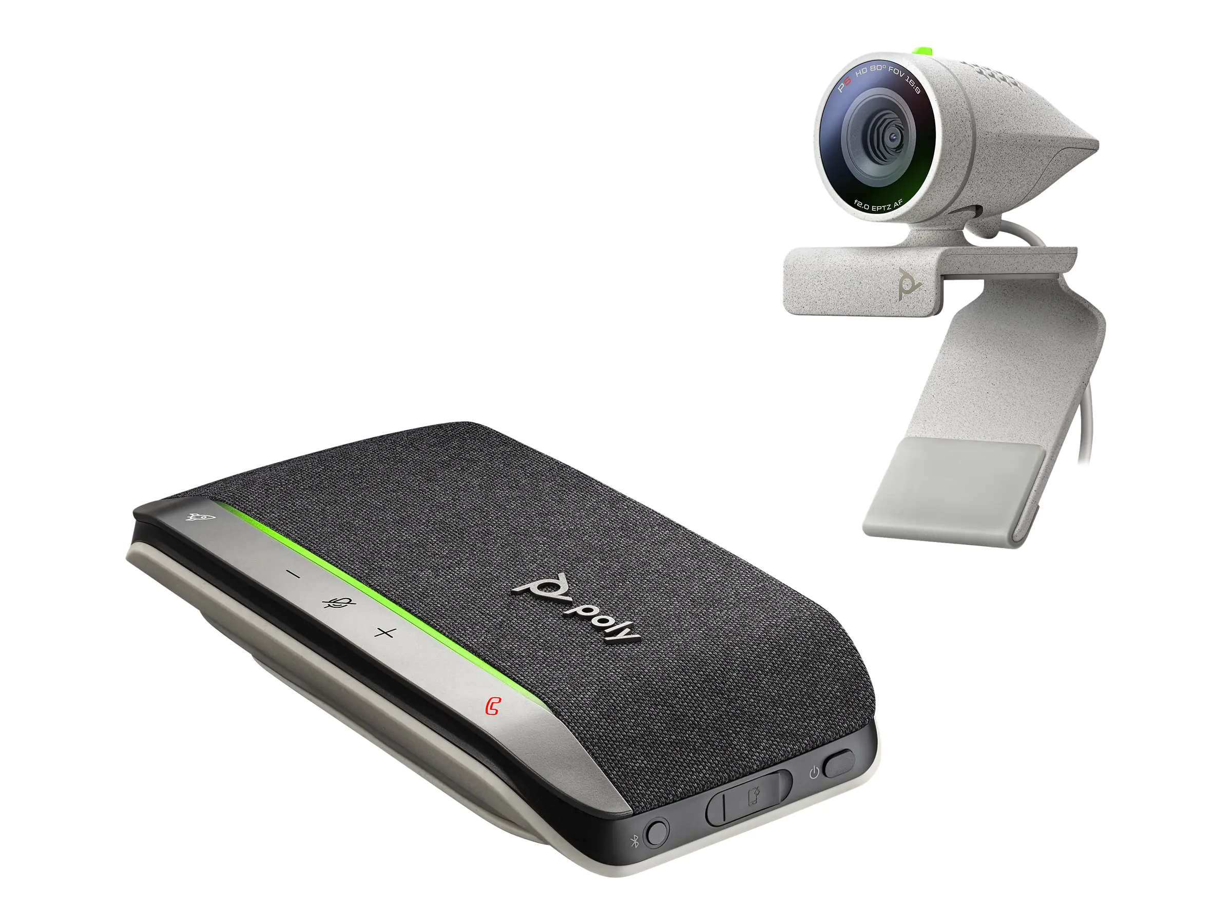 Poly Studio P5 - Webcam - Farbe - 720p, 1080p - Audio - USB 2.0 - mit Poly Sync 20+ Speakerphone