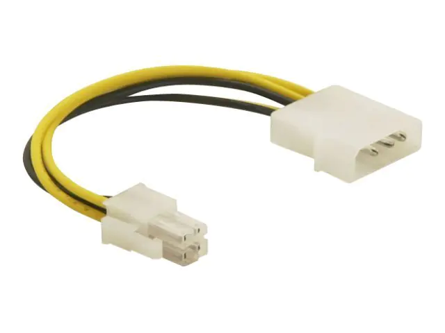 Delock - Adapter für Power Connector - 4 PIN ATX12V (M) zu 4-Pin interner Netzanschluss (12 V) (M) - 15 cm