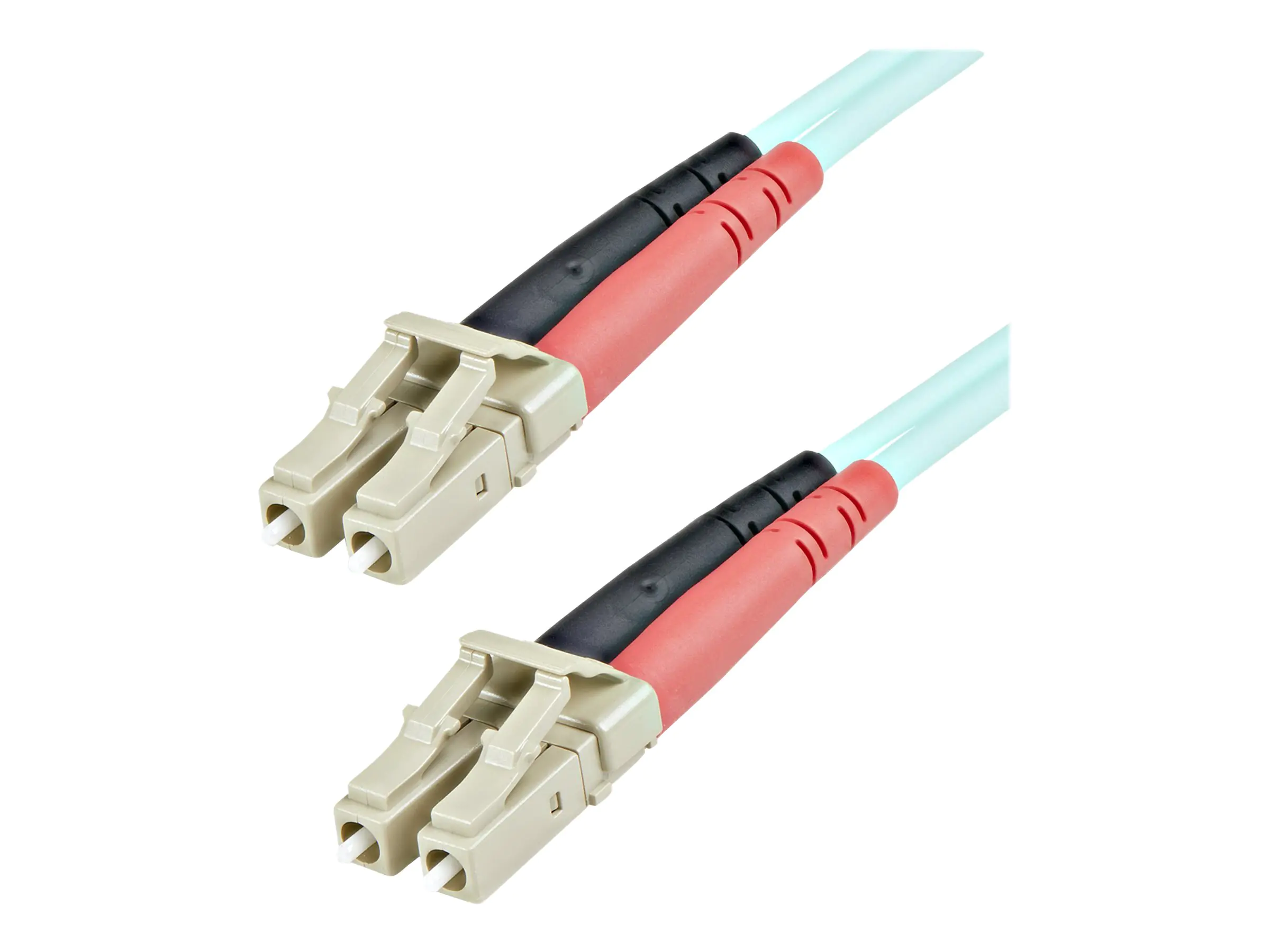StarTech 1m Fiber Optic Cable - 10 Gb Aqua - Multimode Duplex 50/125 - LSZH - LC/LC - OM3 - LC to LC Fiber Patch Cable - Patch-Kabel - LC Multi-Mode (M)