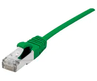 Dexlan - Patch-Kabel - RJ-45 (M) zu RJ-45 (M) - 1 m - 4.8 mm - SFTP - CAT 6a - halogenfrei, ohne Haken - grün